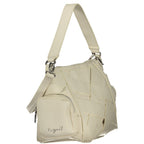 Weiße Schultertasche aus Polyurethan für Damen