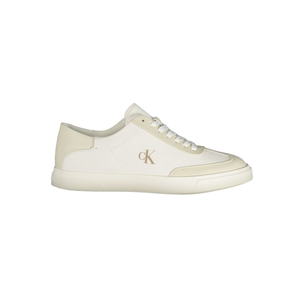 Weiße Sneaker aus Polyester für sportliche Anlässe