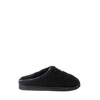 Schwarze Baumwoll-Slipper