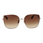 Roségoldfarbene Sonnenbrille aus Metall 1057540