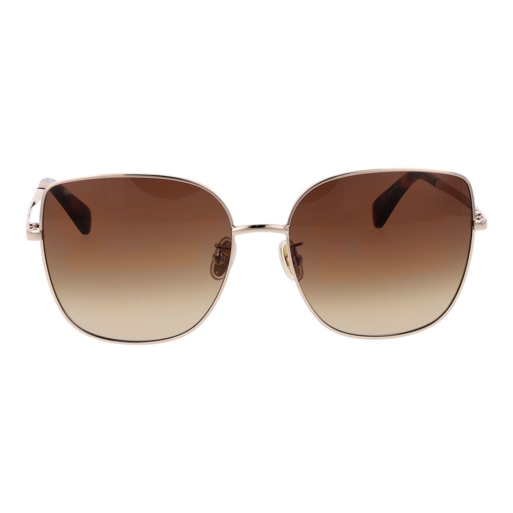 Roségoldfarbene Sonnenbrille aus Metall 1057540