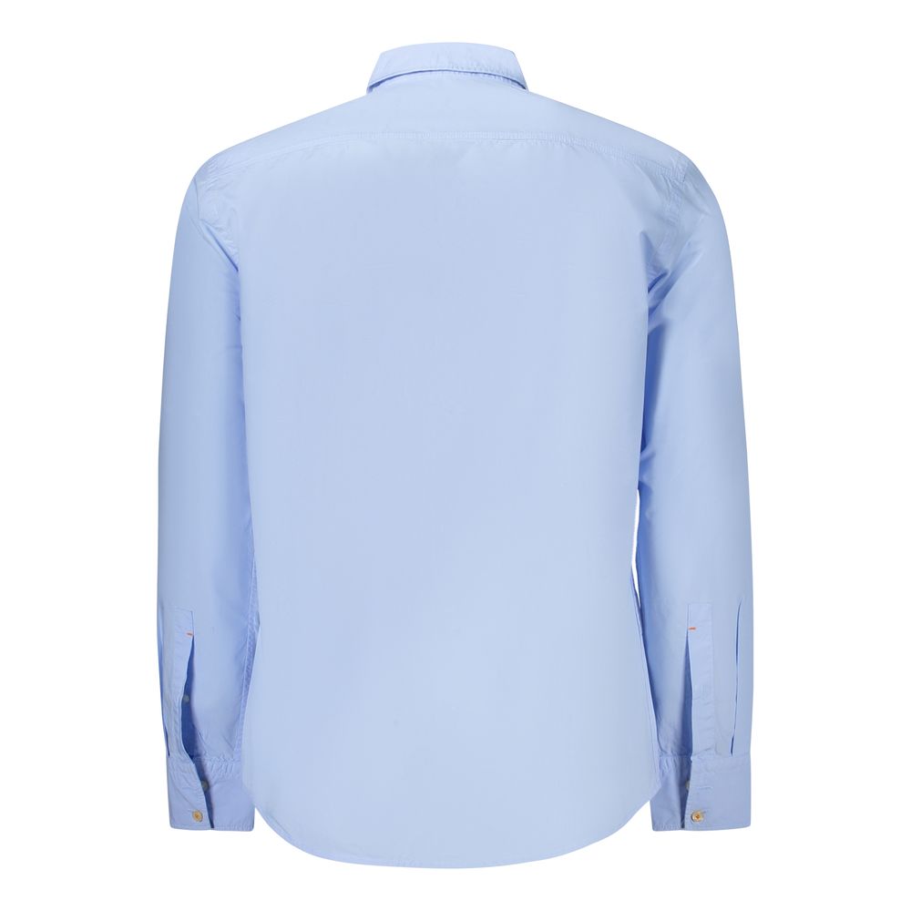 Azzurro Baumwollhemd für Herren