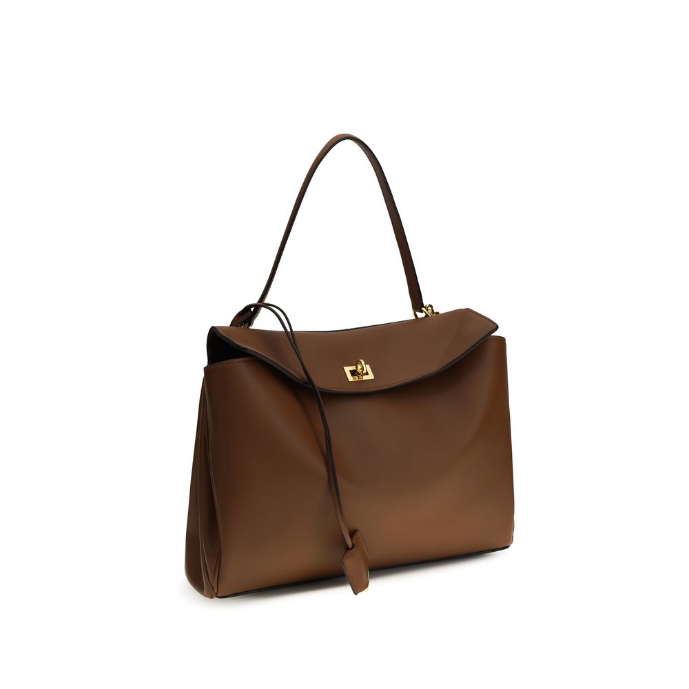 Braune Kalbsleder Bos Taurus Schultertasche