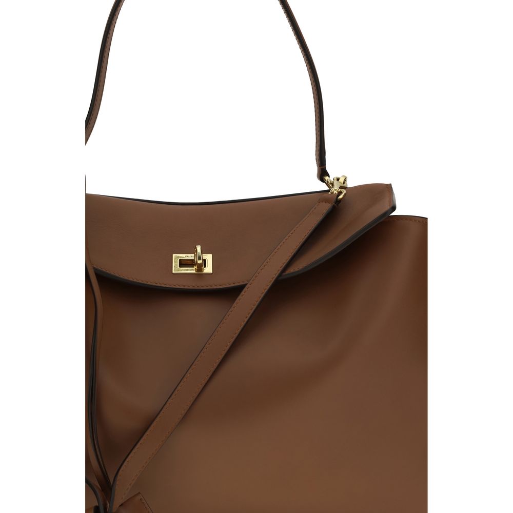 Braune Kalbsleder Bos Taurus Schultertasche
