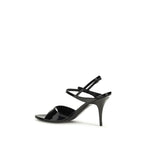 Schwarze Sandaletten aus Leder 865845WB1F31010