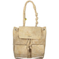 Beige Polyurethane Damen-Rucksack