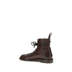 Braune Kalbsleder Bos Taurus Schnürstiefel