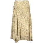 Beiger Polyester-Maxirock