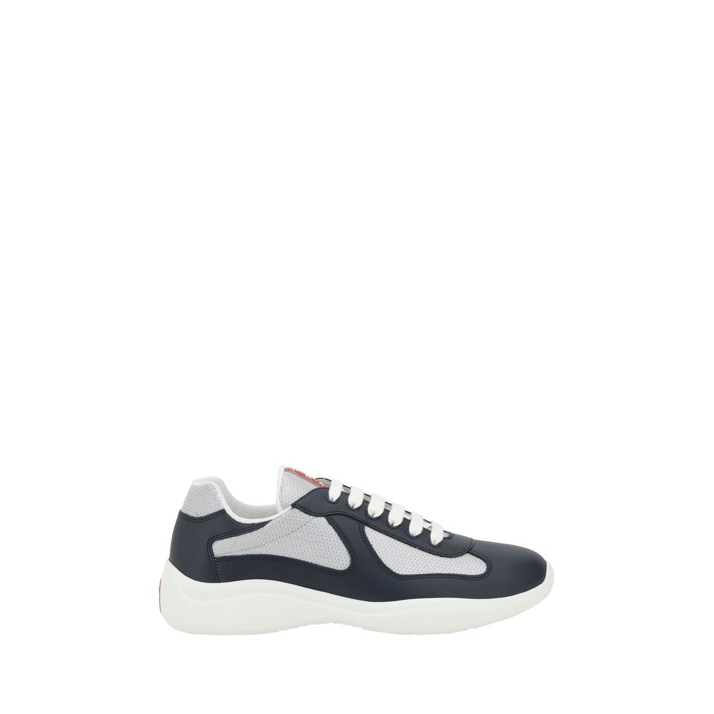 Blaue Kalbsleder Bos Taurus Athletic Sneaker