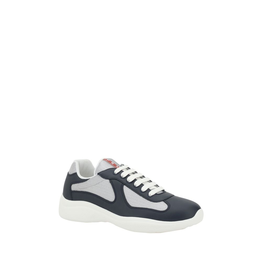 Blaue Kalbsleder Bos Taurus Athletic Sneaker