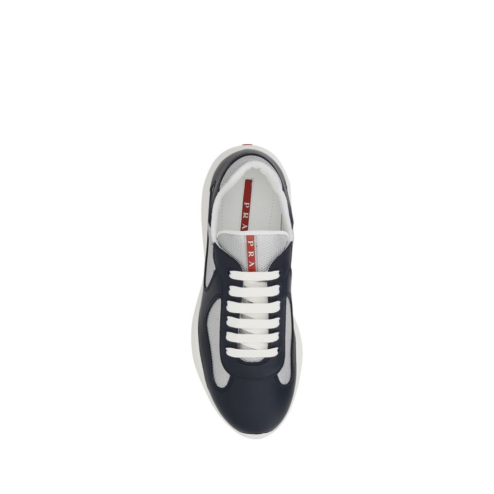 Blaue Kalbsleder Bos Taurus Athletic Sneaker