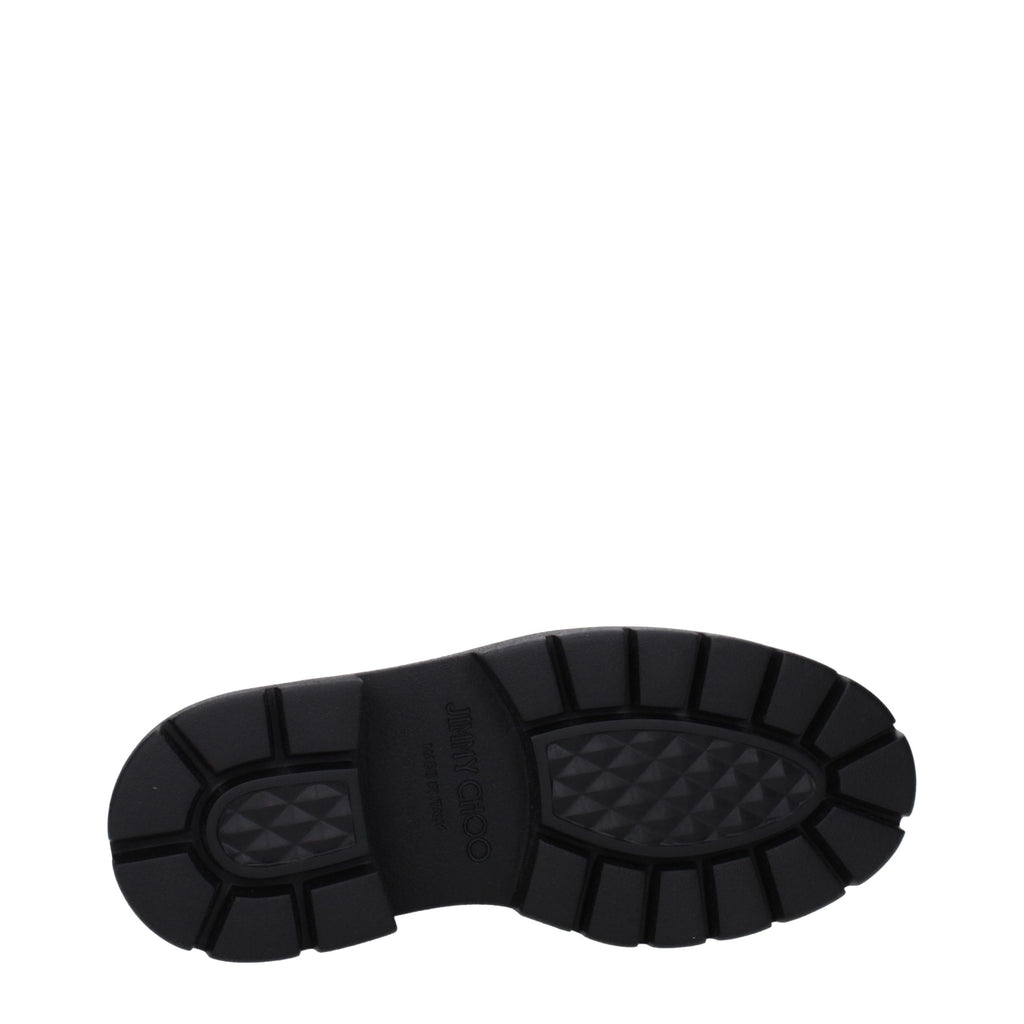 Schwarze Leder-Stiefeletten