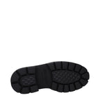 Schwarze Leder-Stiefeletten