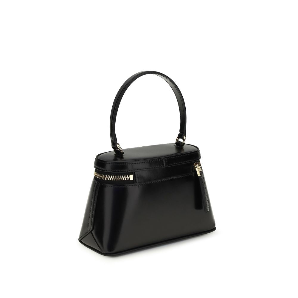 Schwarze Kalbsleder Bos Taurus Handtasche