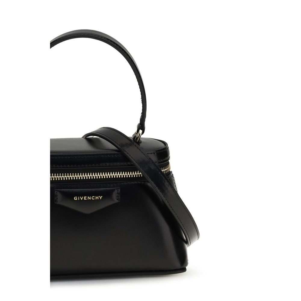 Schwarze Kalbsleder Bos Taurus Handtasche