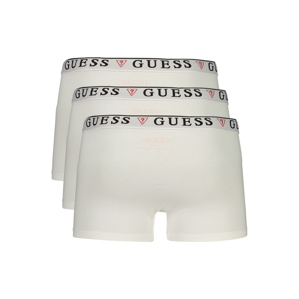 Weiße Herren-Boxershorts aus Baumwolle