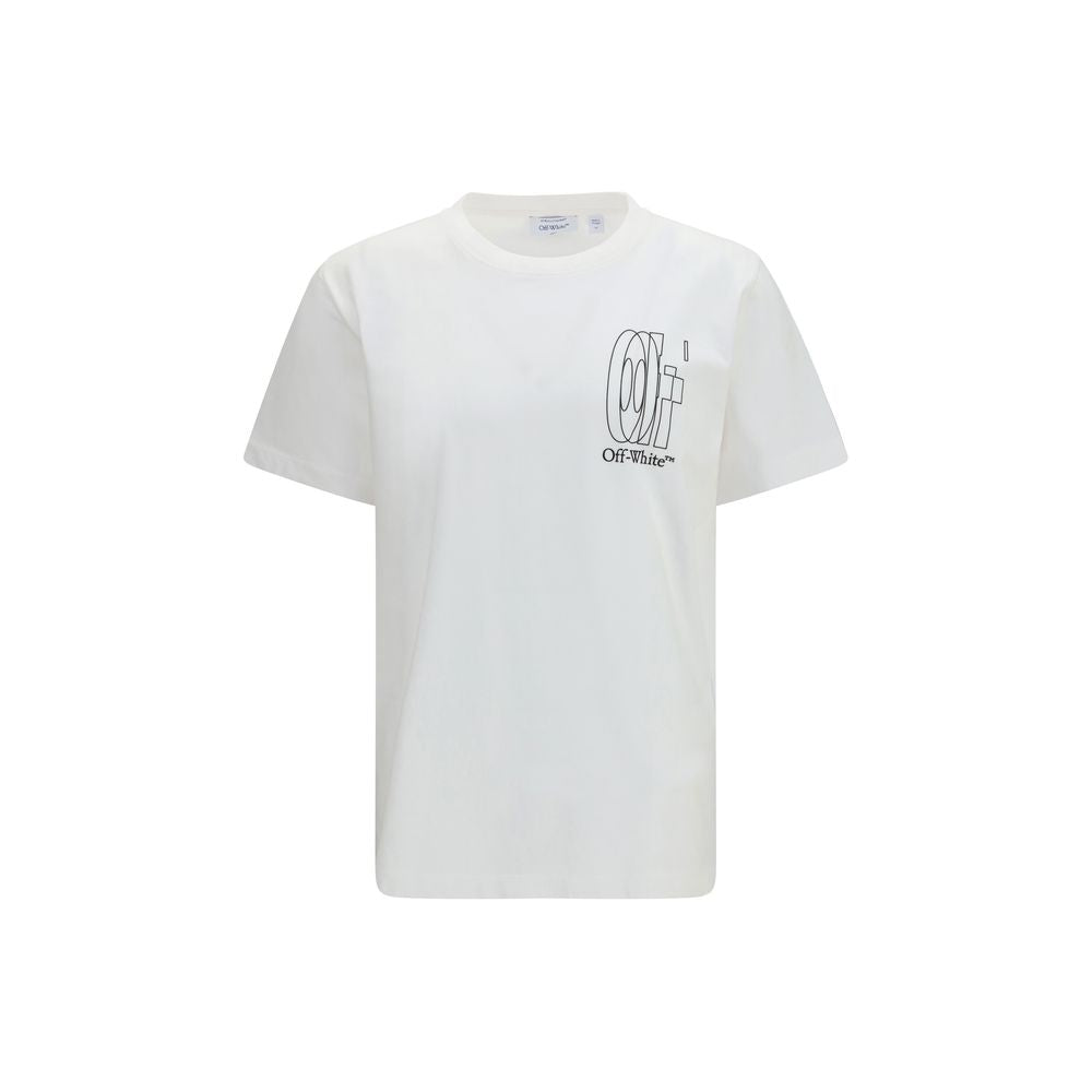 Weißes Baumwoll-T-Shirt