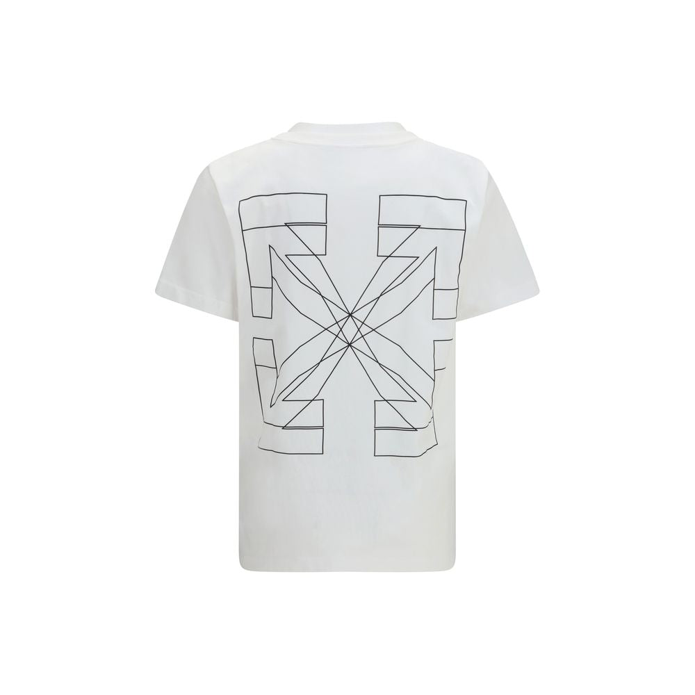 Weißes Baumwoll-T-Shirt