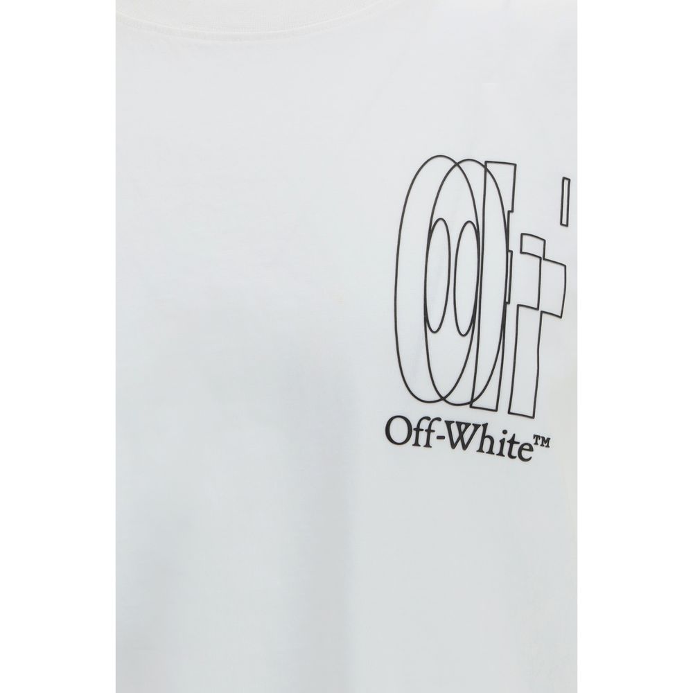Weißes Baumwoll-T-Shirt