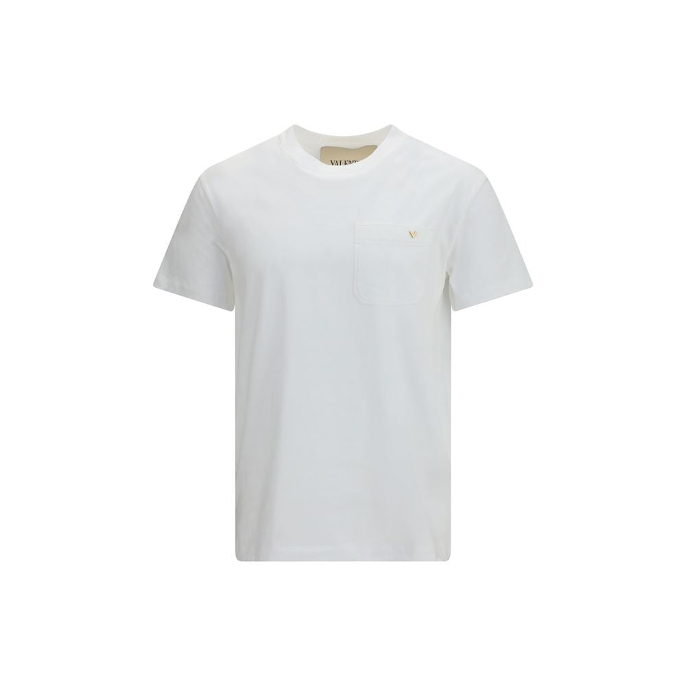 Weißes Baumwoll-T-Shirt