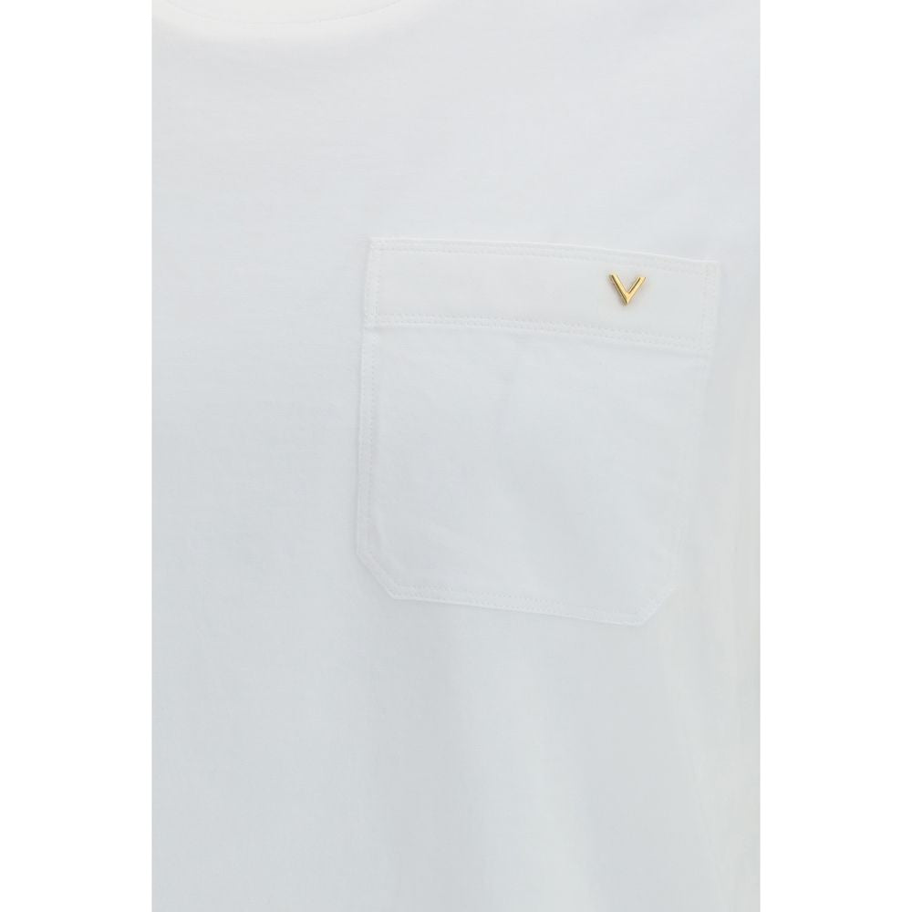Weißes Baumwoll-T-Shirt