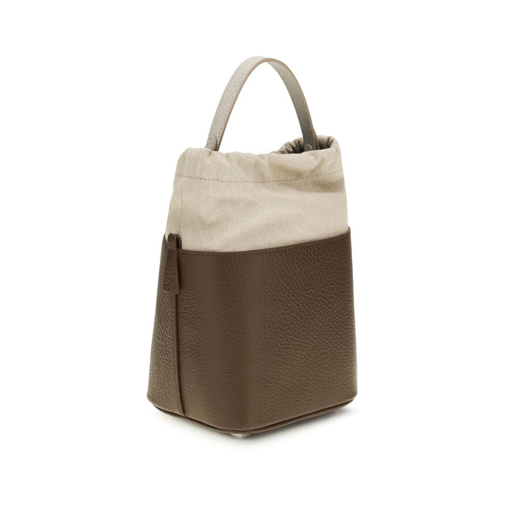 Braune Kalbsleder Bos Taurus Bucket Bag