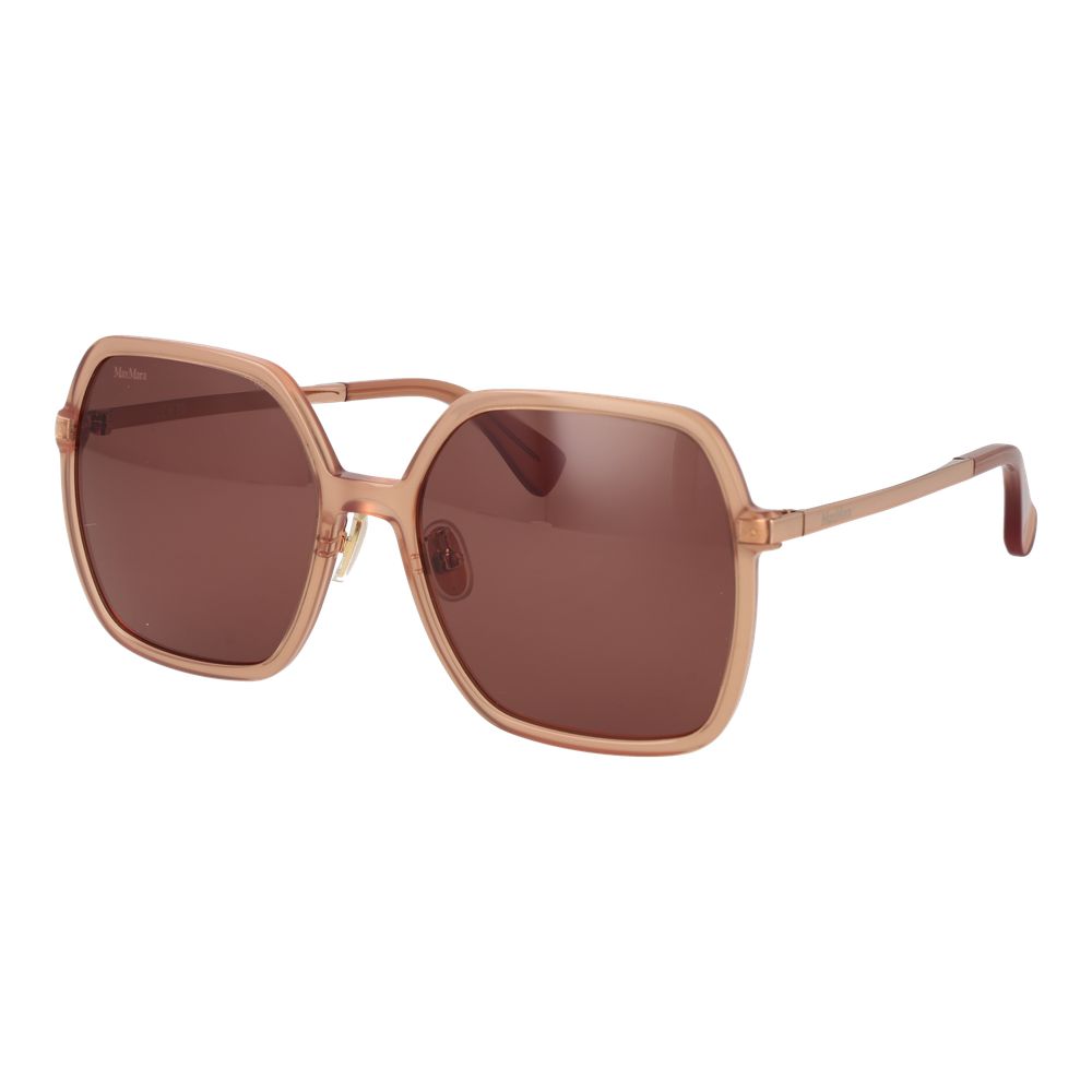 Orangefarbene Sonnenbrille aus Acetat