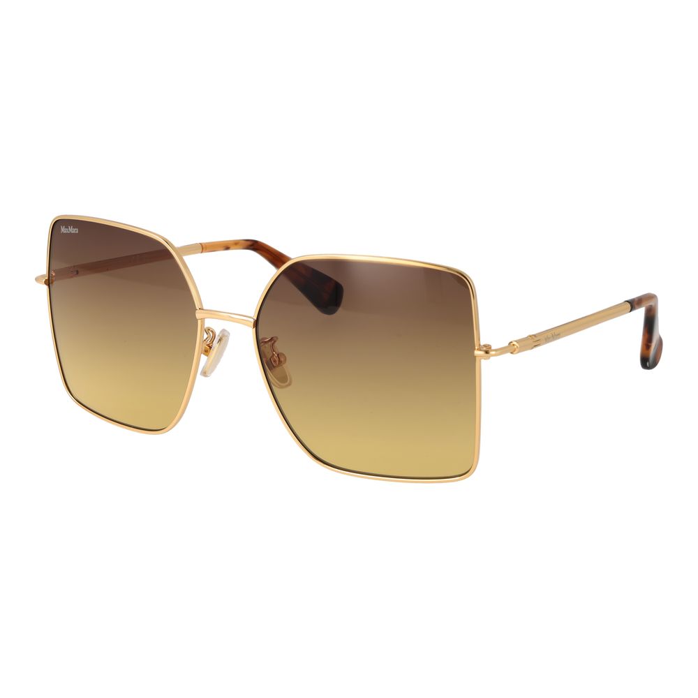 Sonnenbrille aus Goldmetall Max Mara