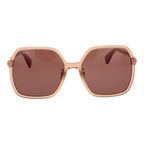 Orangefarbene Sonnenbrille aus Acetat