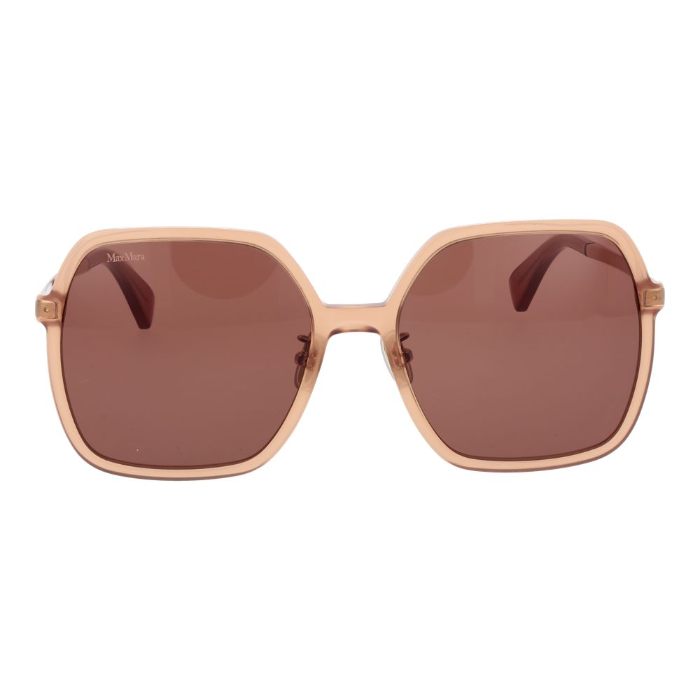 Orangefarbene Sonnenbrille aus Acetat