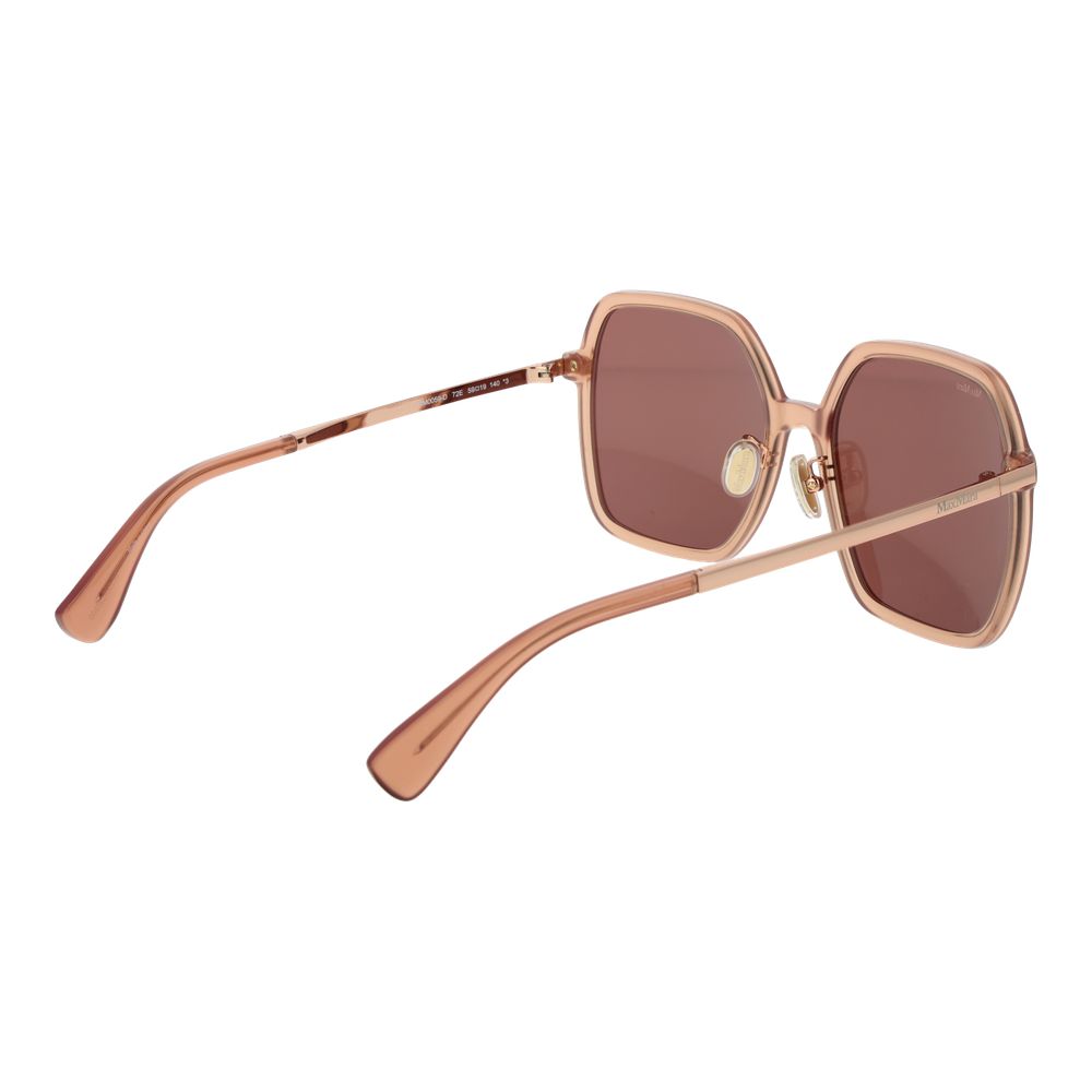 Orangefarbene Sonnenbrille aus Acetat