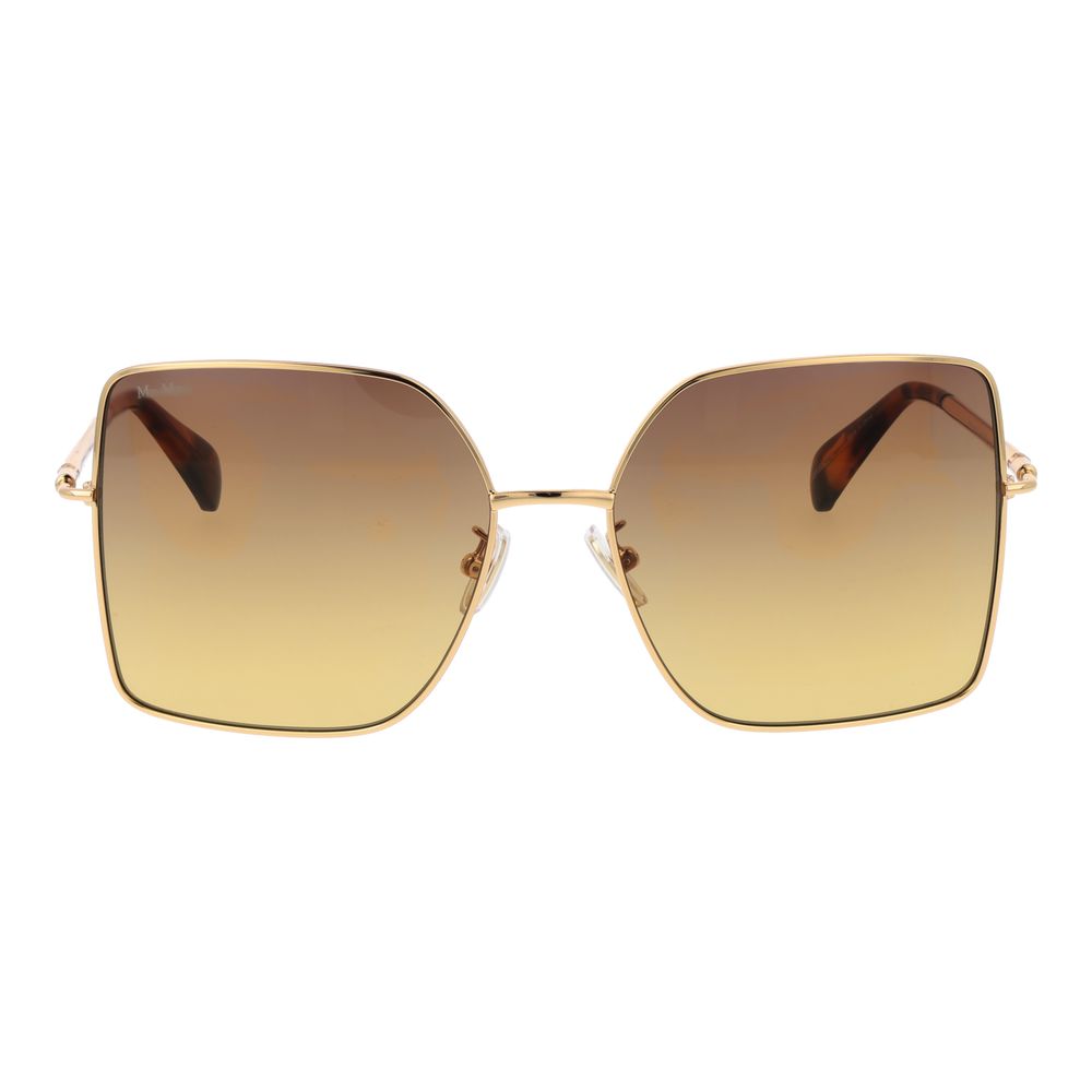 Sonnenbrille aus Goldmetall Max Mara