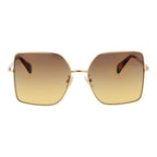 Sonnenbrille aus Goldmetall Max Mara