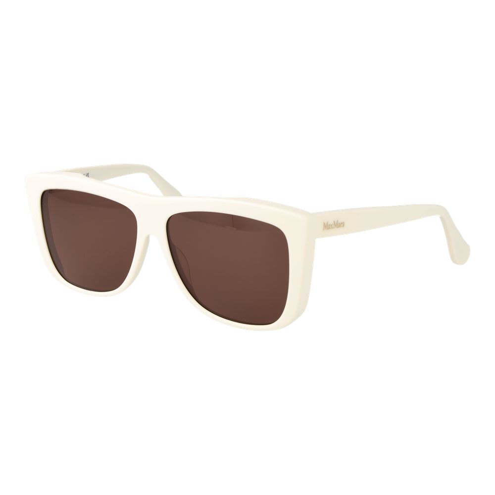 Weiße Sonnenbrille aus Acetat