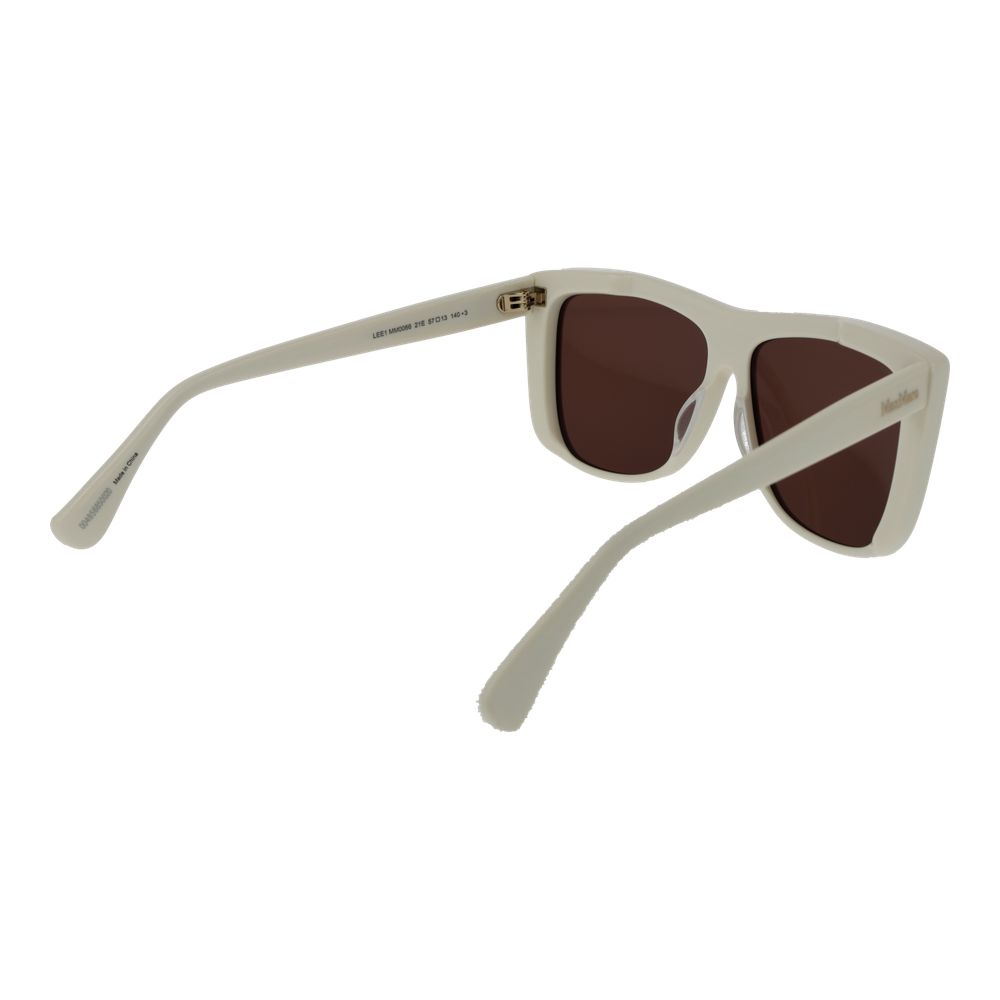 Weiße Sonnenbrille aus Acetat