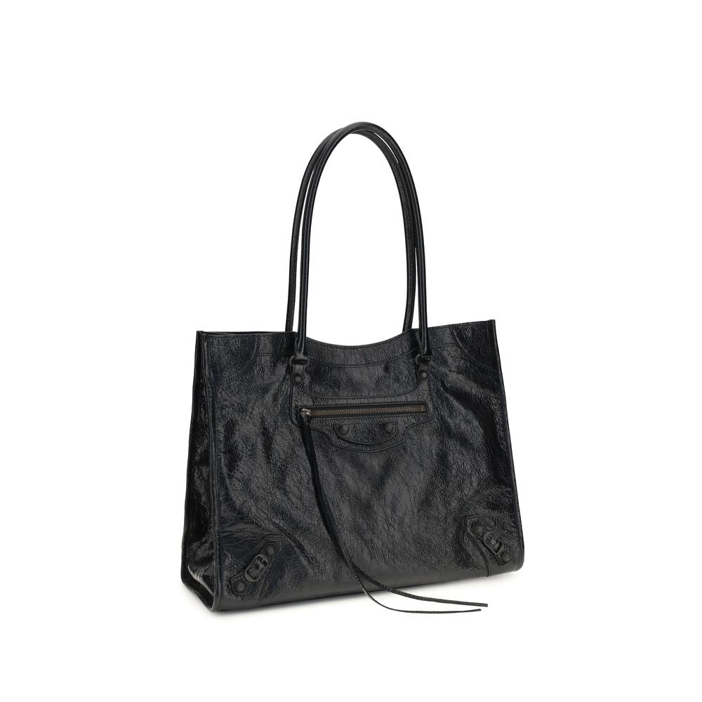 Schwarze Lammleder Schultertasche Ovis Aries Aries