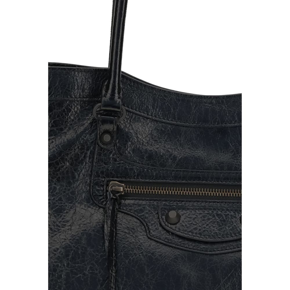Schwarze Lammleder Schultertasche Ovis Aries Aries