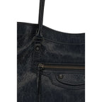 Schwarze Lammleder Schultertasche Ovis Aries Aries