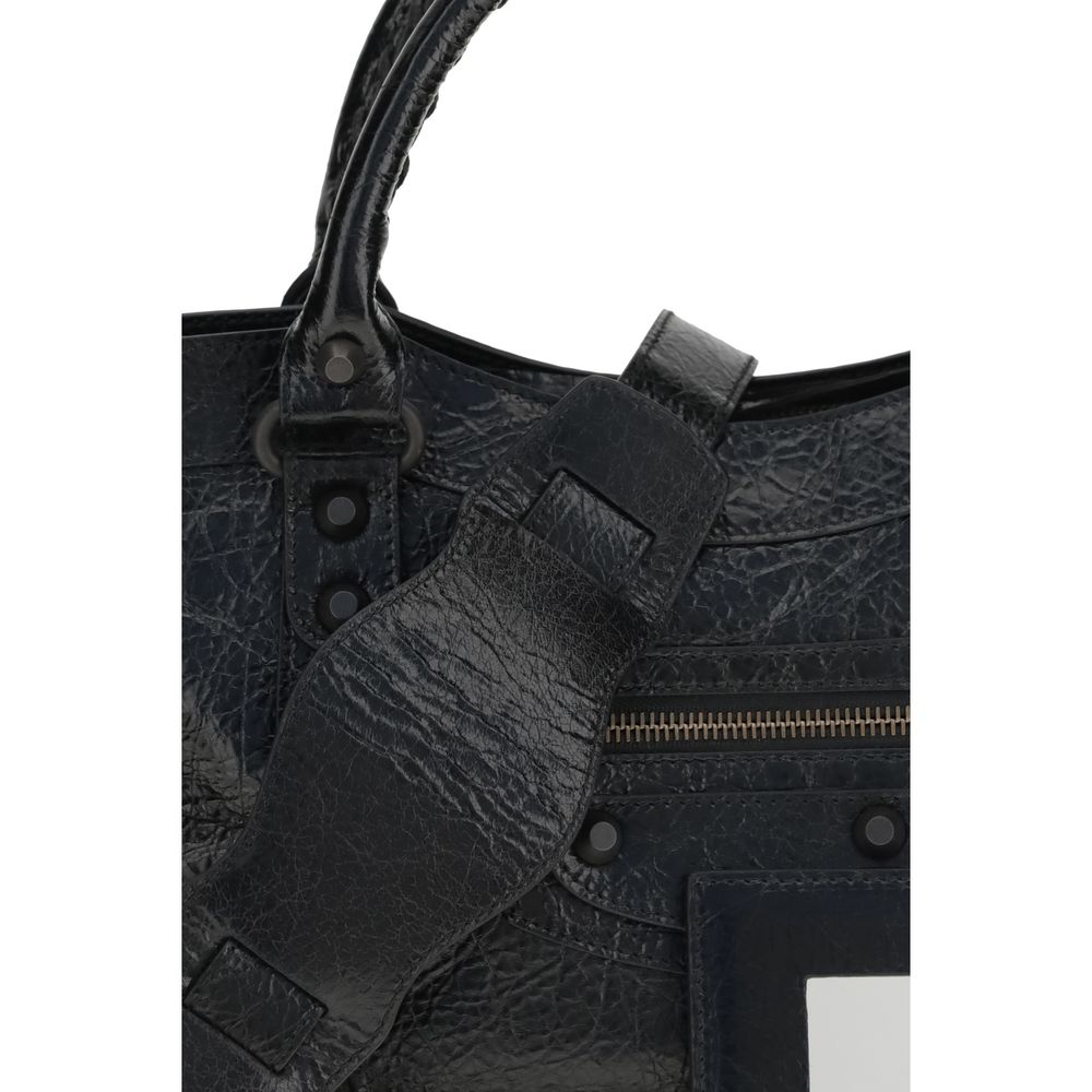 Schwarze Lammleder Schultertasche Ovis Aries Aries