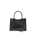 Schwarze Lammleder Schultertasche Ovis Aries Aries