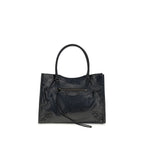 Schwarze Lammleder Schultertasche Ovis Aries Aries