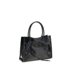 Schwarze Lammleder Schultertasche Ovis Aries Aries