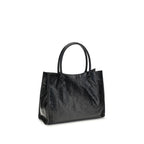 Schwarze Lammleder Schultertasche Ovis Aries Aries
