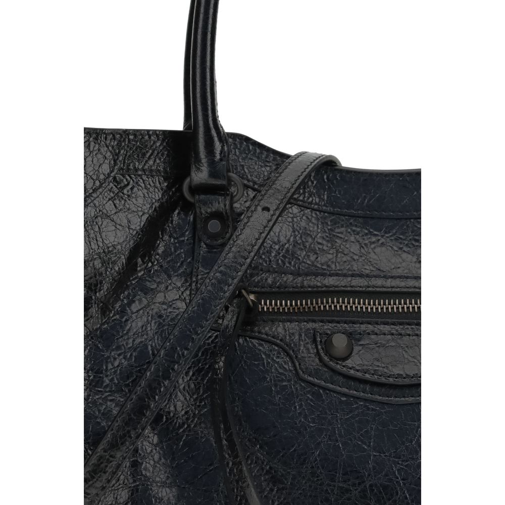 Schwarze Lammleder Schultertasche Ovis Aries Aries