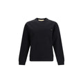 Schwarzer Baumwoll-Sweatshirt