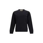 Schwarzer Baumwoll-Sweatshirt