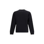 Schwarzer Baumwoll-Sweatshirt