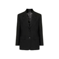 Schwarzer Blazer aus reiner Schurwolle