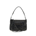 Schwarze Lammleder Schultertasche Ovis Aries Aries