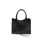 Schwarze Lammleder Schultertasche Ovis Aries Aries
